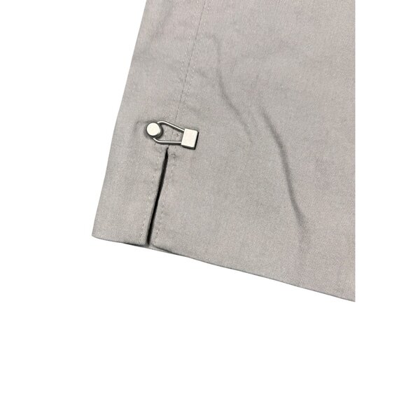 Elliott Lauren Womens‎ Gray Straight-Leg Pants Size 2 Adjustable Hem Made In USA - Picture 2 of 5